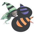 Costume Accessory: Witch Hat with Hair Child Orange Strap